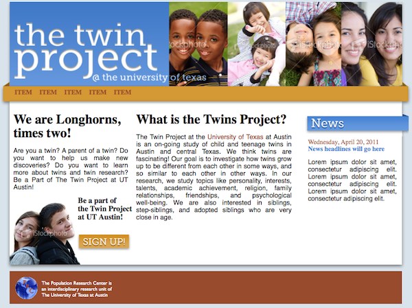 Latest Progress on the Twins Project